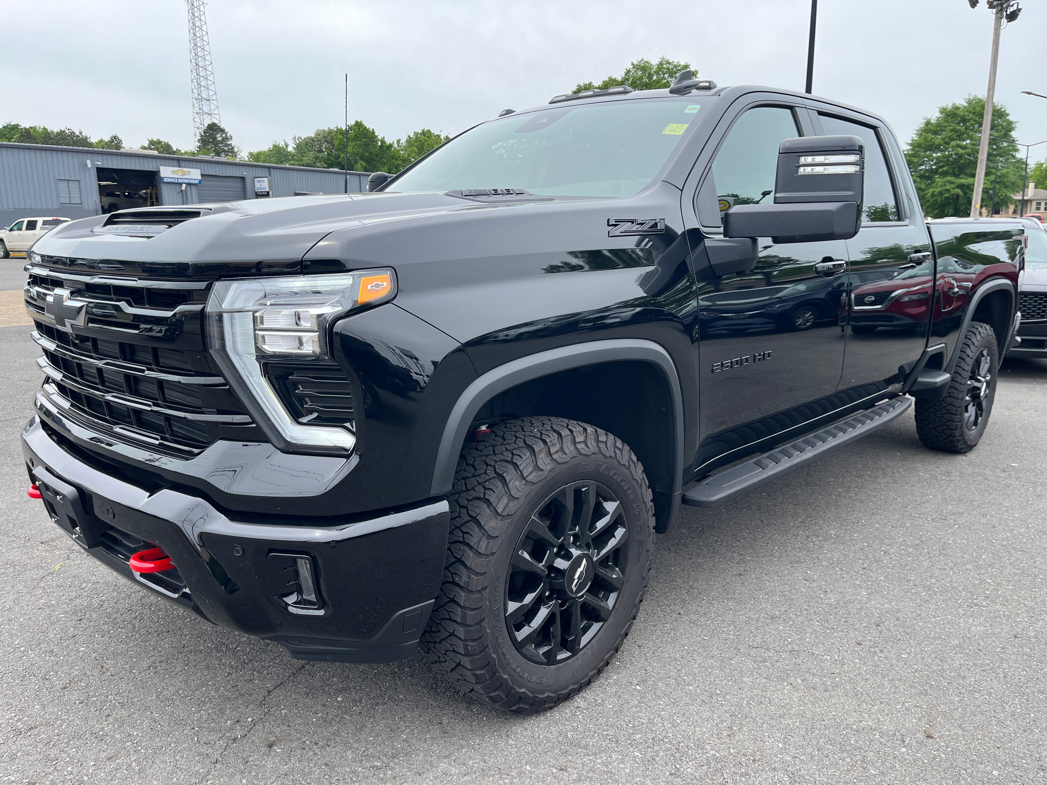 2026 Chevrolet Silverado 2500 HD LT in Black — front three-quarter view