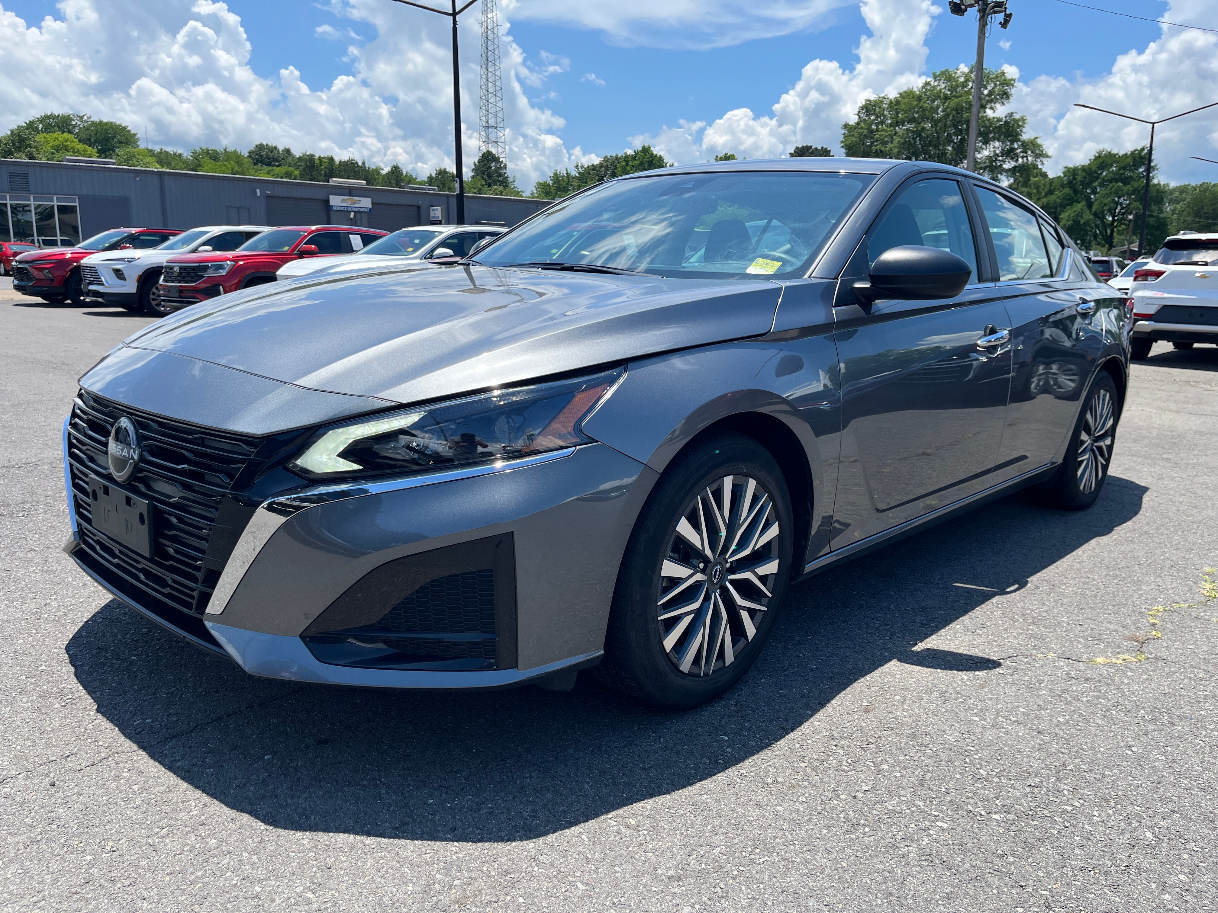2025 Nissan Altima SV in Gray — front three-quarter view