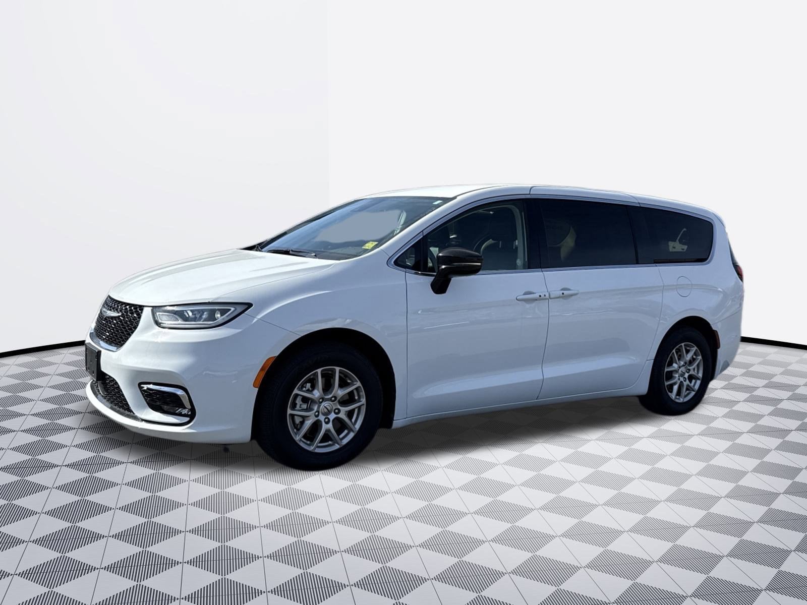 2024 Chrysler Pacifica Touring L in White — front three-quarter view