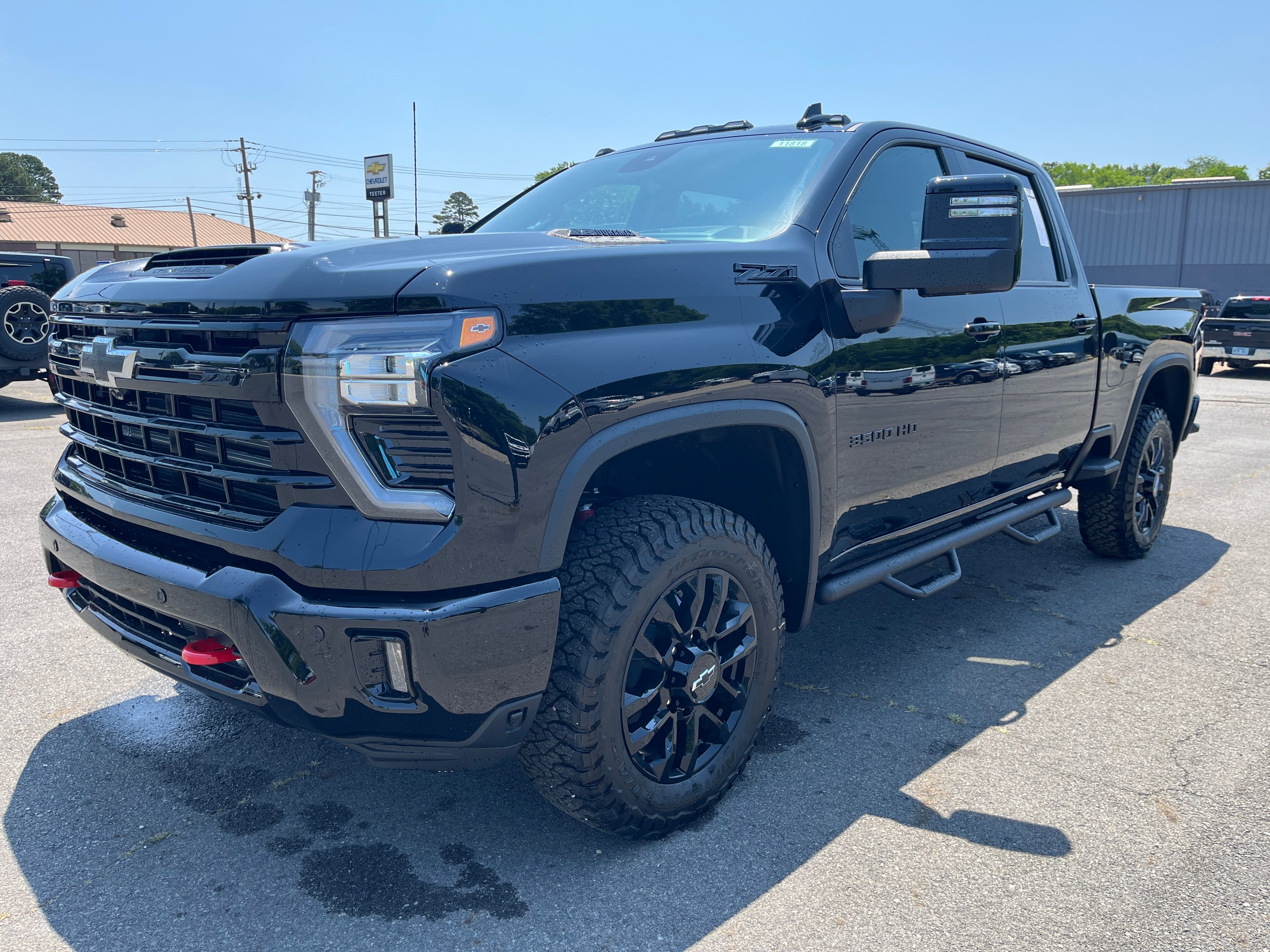 2026 Chevrolet Silverado 3500 HD LTZ in Black — front three-quarter view