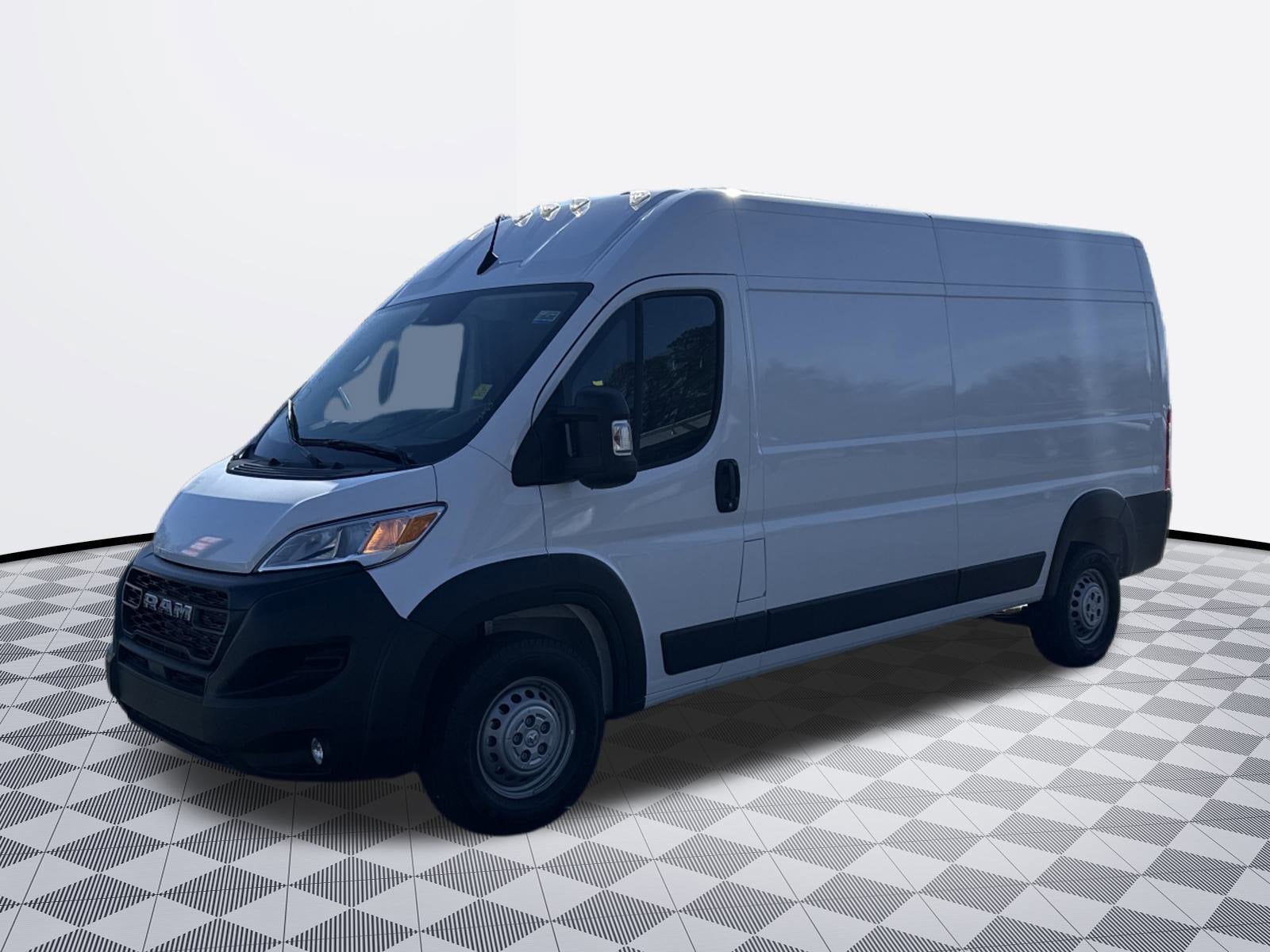 2025 RAM ProMaster Cargo Van Tradesman in White — front three-quarter view