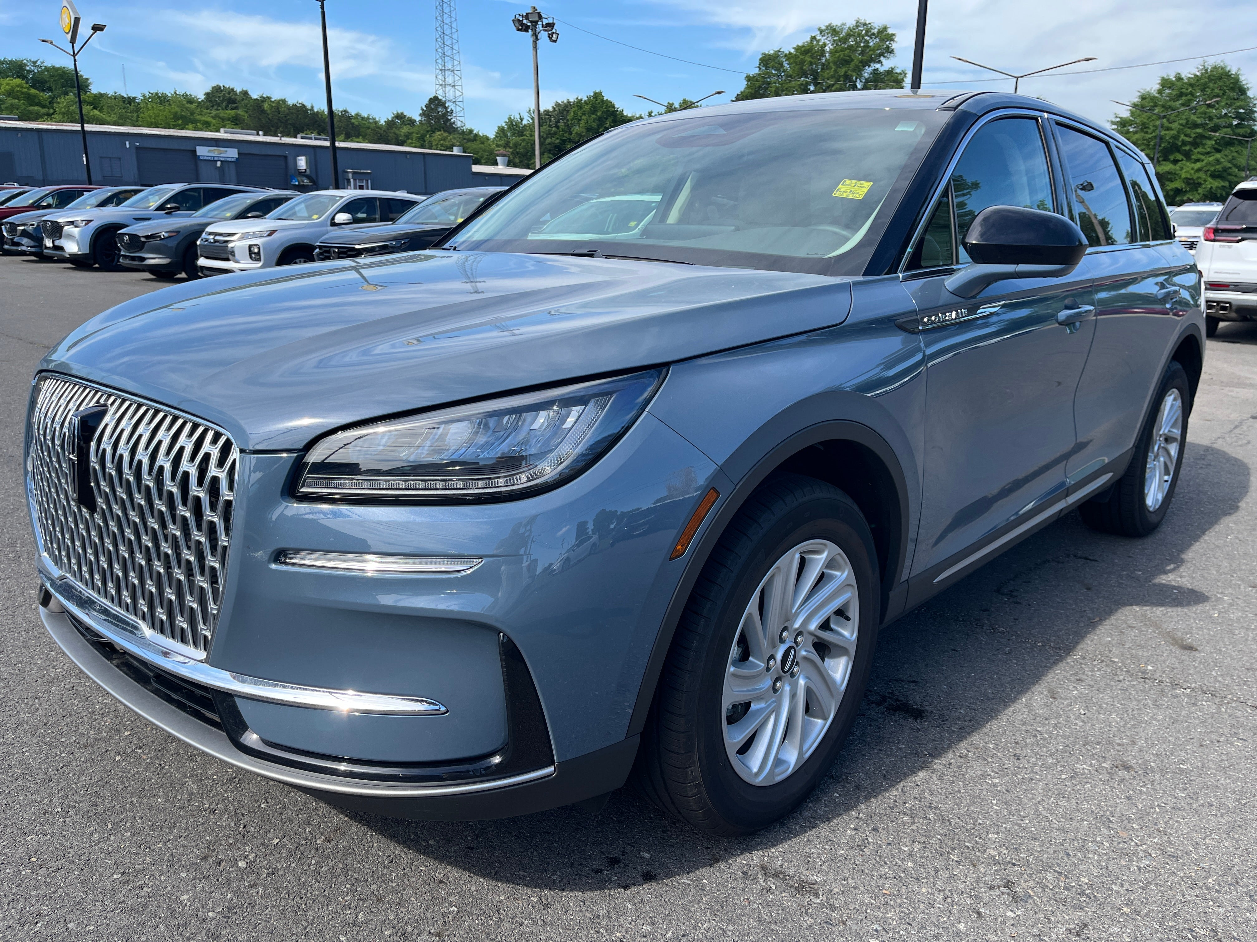 2024 Lincoln Corsair Premiere in Blue — front three-quarter view